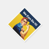 Rosie de Riveter | Napkin | Aangepaste tekst Servet (Hoek)