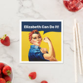 Rosie de Riveter | Napkin | Personaliseren Servet (Insitu)