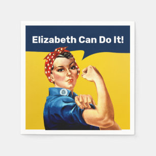 Rosie de Riveter   Napkin   Personaliseren Servet