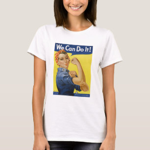 Rosie de Riveter Onbewerkte foto's Oud-West T-shirt