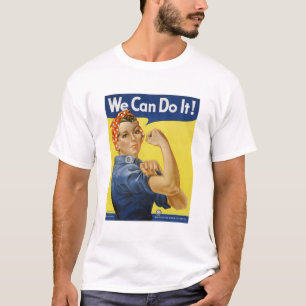 Rosie de Riveter Onbewerkte foto's Oud-West T-shirt