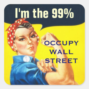 Rosie de Riveter OWS sticker