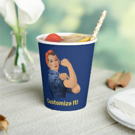 Rosie de Riveter Papieren Bekers