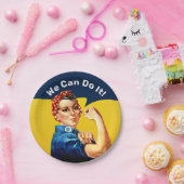 Rosie de Riveter | Papieren Bord | Aangepaste teks (Feest)