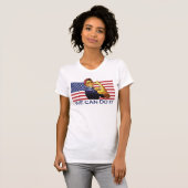 Rosie de Riveter Patriotic t shirt (Voorkant volledig)