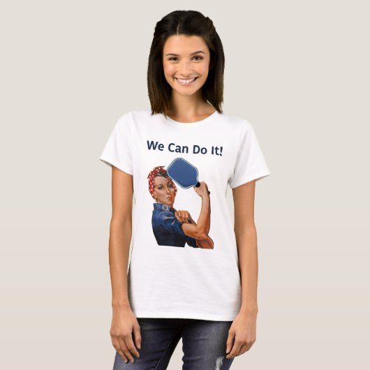 Rosie de Riveter Pickleball shirt (Voorkant volledig)