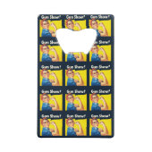 Rosie De Riveter: Pistool Show! Creditkaart Flessenopener (Achterkant)