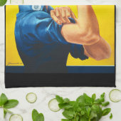 Rosie De Riveter: Pistool Show! Theedoek (Gevouwen)