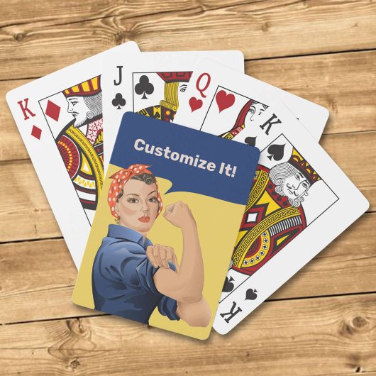 Rosie de Riveter Pokerkaarten