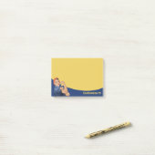 Rosie de Riveter Post-it Notes (Op bureau)