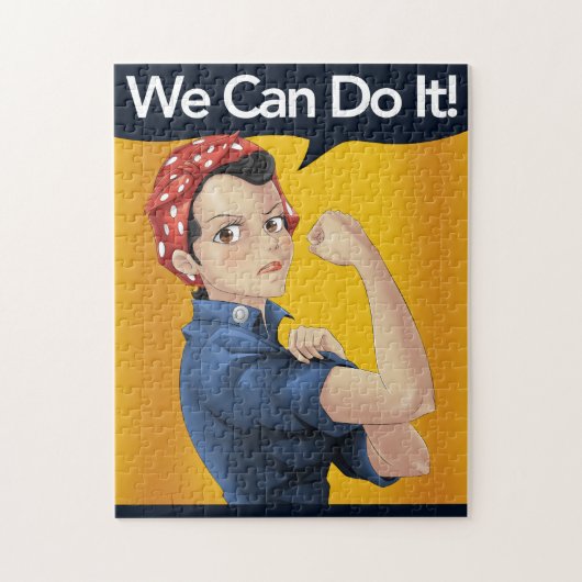 Rosie de Riveter prinses die we  kunnen doen Legpuzzel (Verticaal)