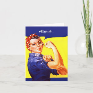 Rosie de Riveter Promotie baan gefeliciteerd Bedankkaart