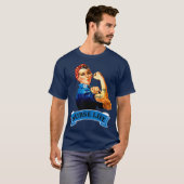 Rosie de Riveter Retro Nurse Life RN T-shirt (Voorkant volledig)