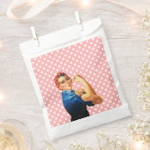 Rosie de riveter Retro stijl Bedankzakje (Geknipt)