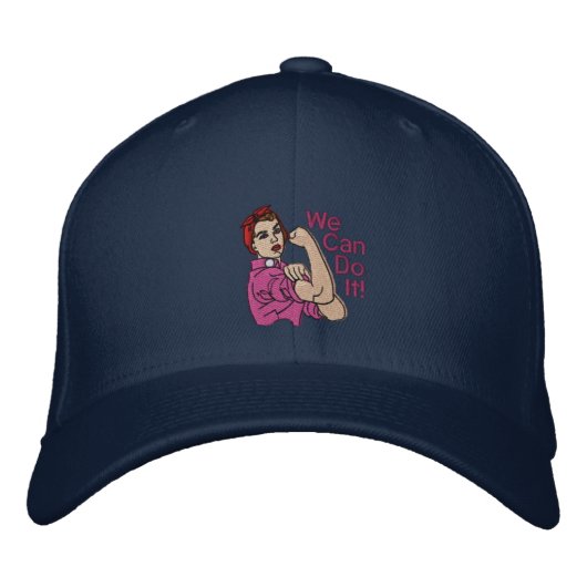 Rosie de Riveter Retro Style Embroidery Pet (Voorkant)