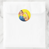 Rosie De Riveter Ronde Sticker (Tas)