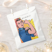 Rosie de Riveter Roy Lichtenstein Ben-Day Pop Art Bedankzakje (Geknipt)