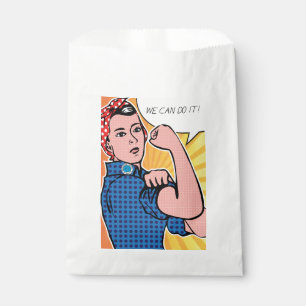 Rosie de Riveter Roy Lichtenstein Ben Day Pop Art Bedankzakje