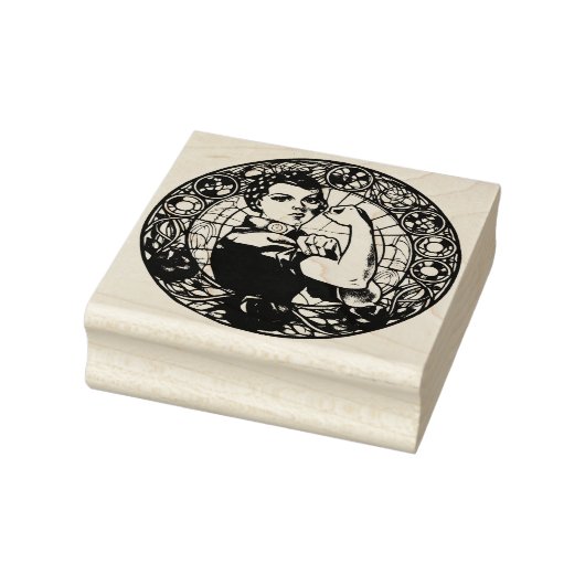 Rosie de Riveter Rubberstempel (Stempel)