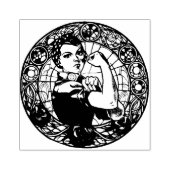 Rosie de Riveter Rubberstempel (Afrduk)