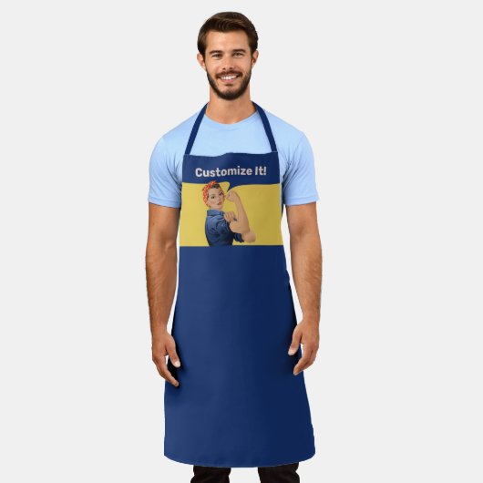 Rosie de Riveter Schort (Gedragen)