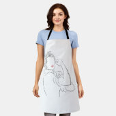 Rosie de Riveter Schort (Gedragen)