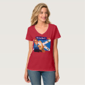 Rosie de Riveter Scottish Independence T-Shirt (Voorkant volledig)