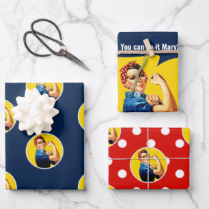 Rosie de Riveter Set 1   Inpakpapier Vel