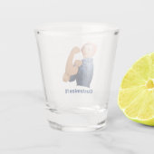 Rosie de Riveter Shot Glas (Achterkant)