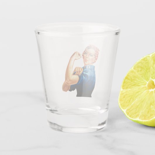 Rosie De Riveter Shot Glas (Achterkant)