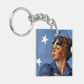 "Rosie de Riveter" Sleutelhanger (Voorkant Links)