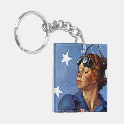 "Rosie de Riveter" Sleutelhanger (Voorkant Links)