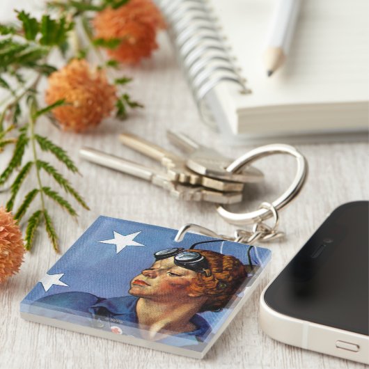 "Rosie de Riveter" Sleutelhanger (Voorkant Rechts)