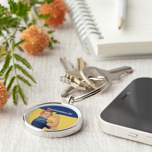 Rosie de Riveter Sleutelhanger (Zijkant)