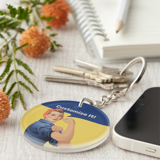 Rosie de Riveter-Sleutelhanger Sleutelhanger (Voorkant Rechts)