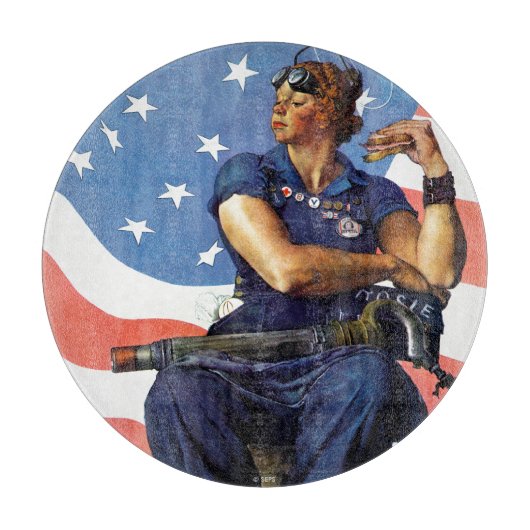 "Rosie de Riveter" Snijplank (Voorkant)