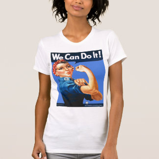 Rosie de Riveter Solid Blue T-Shirt