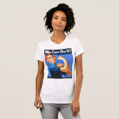 Rosie de Riveter Solid Blue T-Shirt (Voorkant volledig)
