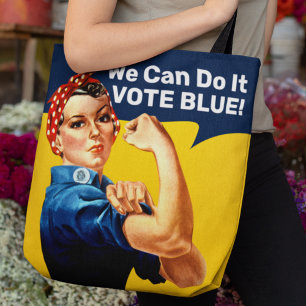 Rosie de Riveter Stemblaas CANVAS TAS