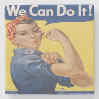 Rosie de Riveter Stenen Onderzetter