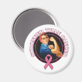 Rosie De riveter sterder dan borstkanker Magneet (Voorkant / Achterkant)