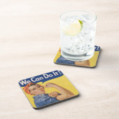 Rosie de riveter Sterke vrouwen in de beroepsbevol Bier Onderzetter (Rechterzijde)