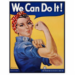 Rosie de riveter Sterke vrouwen in de beroepsbevol Fotobeeldje Ornament<br><div class="desc">Rosie de Riveter "We Can Do It!" was een cultureel icoon van Amerika tijdens de Tweede Wereldoorlog, dat de vrouwen vertegenwoordigde die tijdens de Tweede Wereldoorlog in fabrieken en scheepswerven werkten, van wie velen munitie en oorlogsvoorraden produceerden. Deze vrouwen hebben soms volledig nieuwe banen ingenomen ter vervanging van de mannelijke...</div>