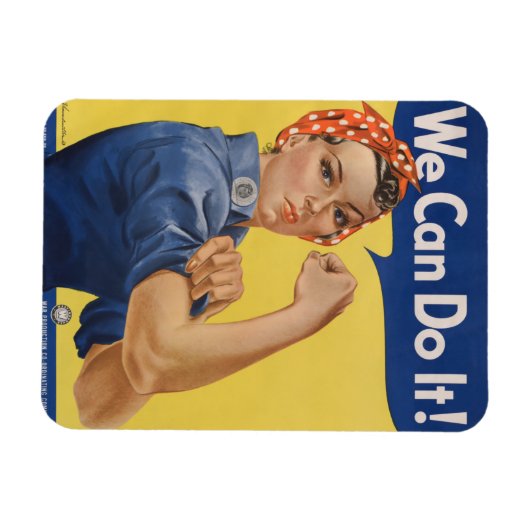 Rosie de riveter Sterke vrouwen in de beroepsbevol Magneet (Horizontaal)