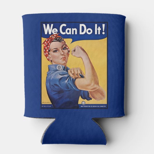 Rosie de Riveter: Sterke vrouwen Vrouw Empowerment Blikjeskoeler (Achterkant)