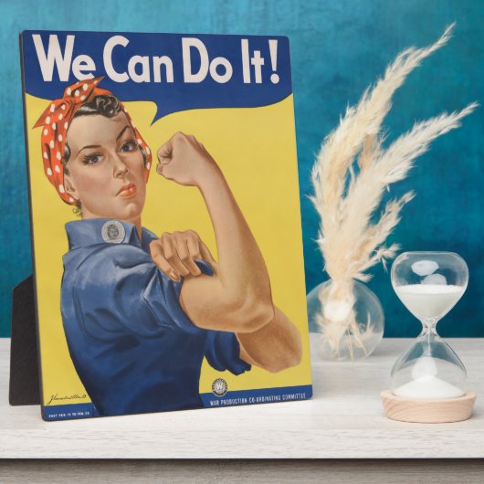 Rosie de Riveter: Sterke vrouwen Vrouw Empowerment Fotoplaat (Zijkant)