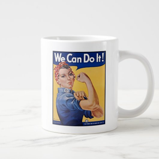 Rosie de Riveter: Sterke vrouwen Vrouw Empowerment Grote Koffiekop (Rechts)