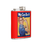 Rosie de Riveter: Sterke vrouwen Vrouw Empowerment Heupfles (Rechts)