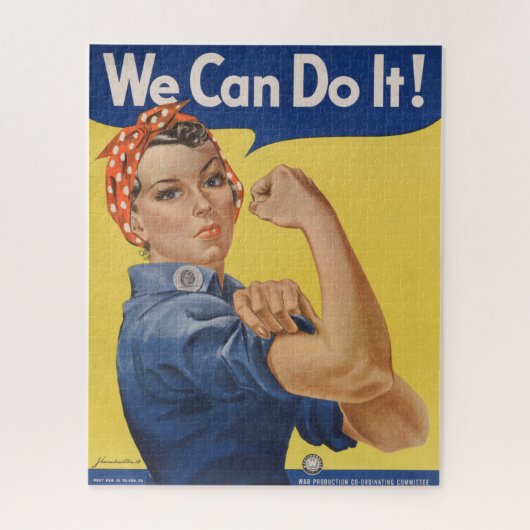 Rosie de Riveter: Sterke vrouwen Vrouw Empowerment Legpuzzel (Verticaal)