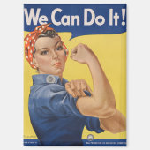 Rosie de Riveter: Sterke vrouwen Vrouw Empowerment Magneet (Voorkant)